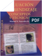 Saavedra R, M. (2001) - Evaluación Del Aprendizaje Conceptos y Técnicas