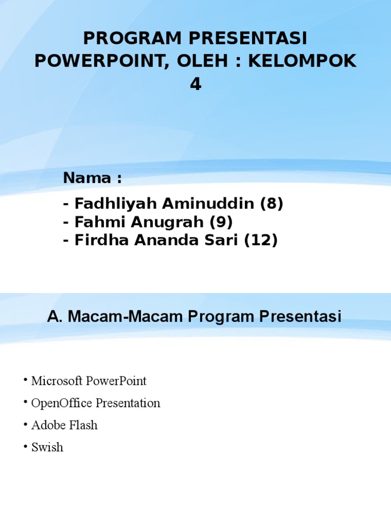 Panduan Lengkap Program Presentasi | PDF