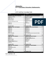 Secondary Education Mathematics Education 120 Hour Curriculum Guides 201710 2nd Choice