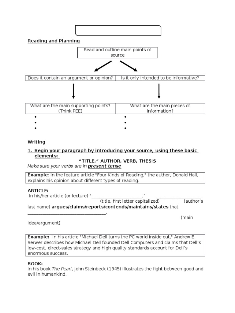Writing Effective Summary Paragraphs | PDF | Language Arts & Discipline