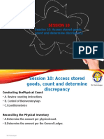 Access Stored Goods, Count and Determine Discrepancy