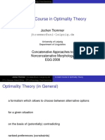 A Crash Course in Optimality Theory