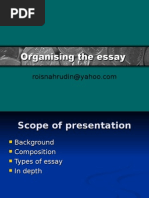 Download Organising the essay by Roisnahrudin SN3335973 doc pdf