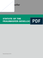 Statute of The Fraunhofer Gesellschaft Tcm63 8090