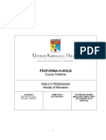 Proforma Projek 1 Sem I Sesi 2016-2017