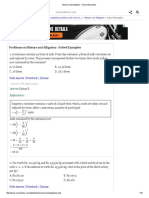 Mixture and Alligation - Solved Examples 1