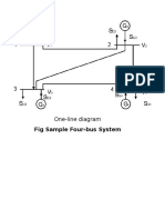 Fig Sample Four-Bus System: One-Line Diagram