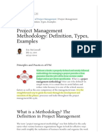 06 Orig - Article - Project Management Methodology - Definition, Types, Examples PDF