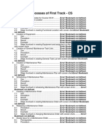 Processes of First Track - CS: Not Defined