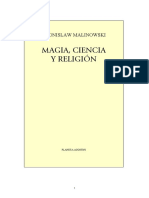 MALINOWSKI, B. Magia, Ciencia y Religión