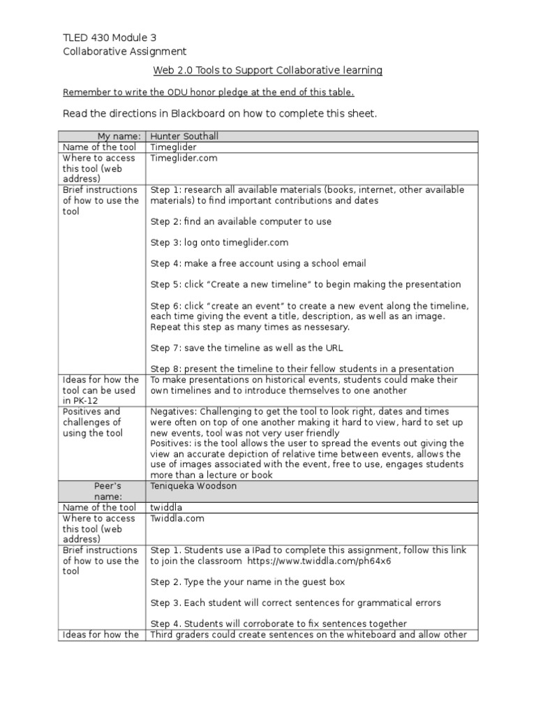 Collaborative Assignment 1 Portfolio | PDF | World Wide Web | Internet ...