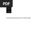 Download LUX moving image survey summary 2010 by LUX SN33362484 doc pdf