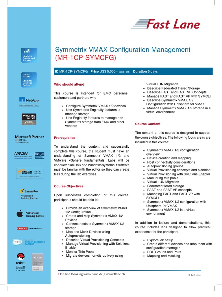 Symmetrix VMAX Configuration Course | PDF | Computers