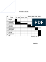 Jadwal Pelaksanaan Penelitian