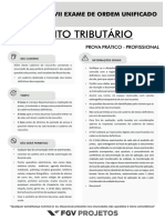 FGV 2015 Oab Exame de Ordem Unificado Xvii Segunda Fase Direito Tributario Prova PDF