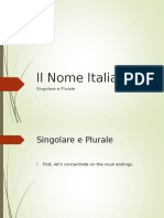 Il Nome Italiano - Plurals