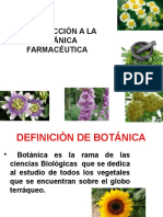 Introducción a la Botánica Farmacéutica