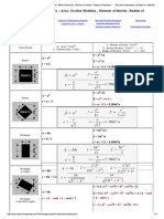 Formulas 1 - Section Properties Area, ..