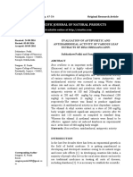 Taj Pharma Evaluation of Antipyretic and Antidiarrhoeal Activity of Various Leaf Extracts of Bixa Orellana Linn.