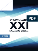 2o Simulado 1a Fase XXI OABdeBolso Novo