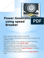 Power Generation Using Speed Breaker: Click Icon To Add Picture