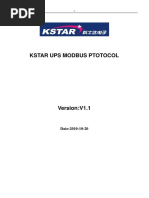 Kstar Ups Modbus Protocol v1 1 - en - Hpm3300hip3300ydc3300