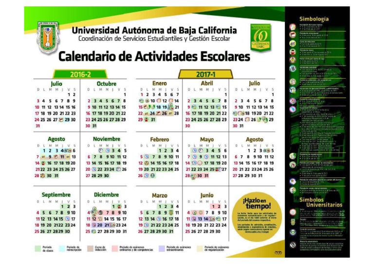 Calendario UABC 2015 PDF PDF