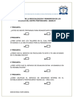 Encuesta Sobre La Reinsercion Social de Los Internos