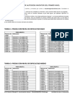 Tareas para El Primer Nivel