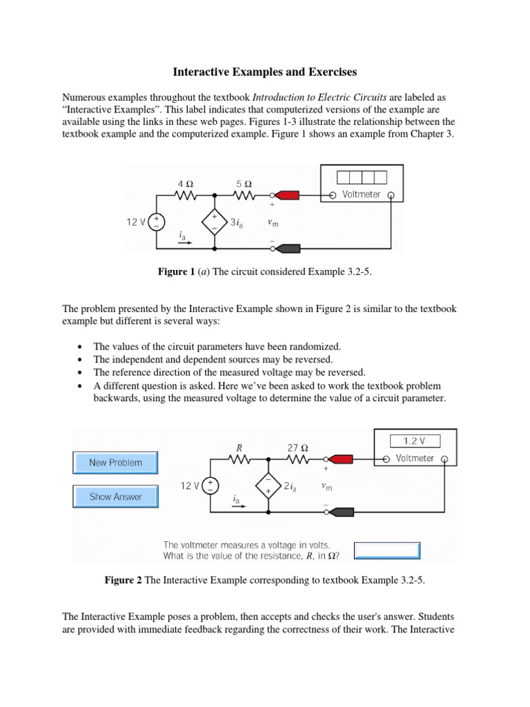 Interactive Electric Circuits Practice | PDF | Teaching Methods & Materials