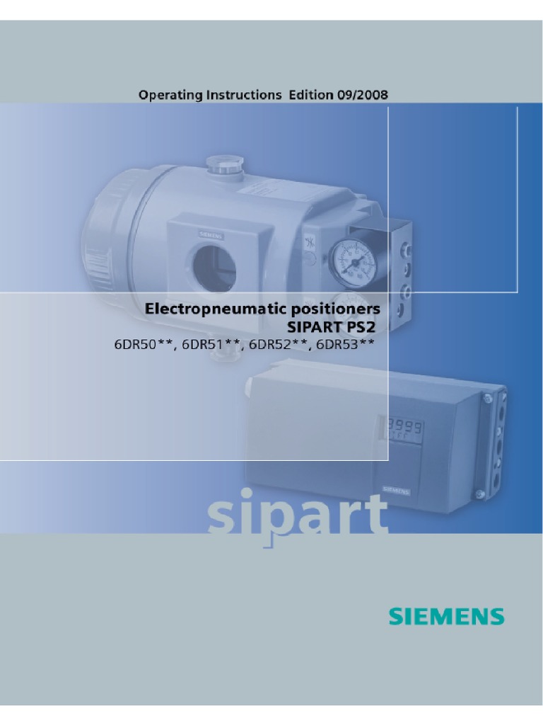 Positioner SIPART PS2 en-US | PDF | Switch | Computer Programming