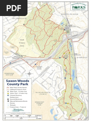 Saxon Woods Trail Map Saxon Woods Map | Pdf | Visualization (Graphics) | Leisure