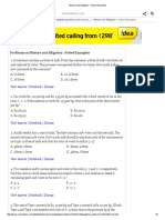 Mixture and Alligation - Solved Examples 2