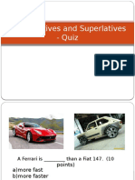 Comparatives and Superlatives - Quiz