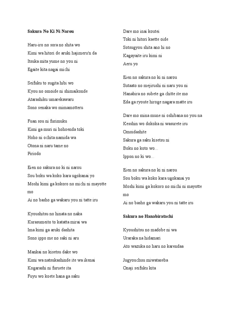 Akb Lyrics Trees Nature