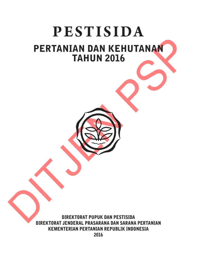Pestisida Pertanian Dan Kehutanan Tahun 2016 | PDF