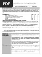 Lesson Planning Form For Accessible Instruction - Calvin College Education Program