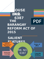 Barangay Reform Act January 30 10am