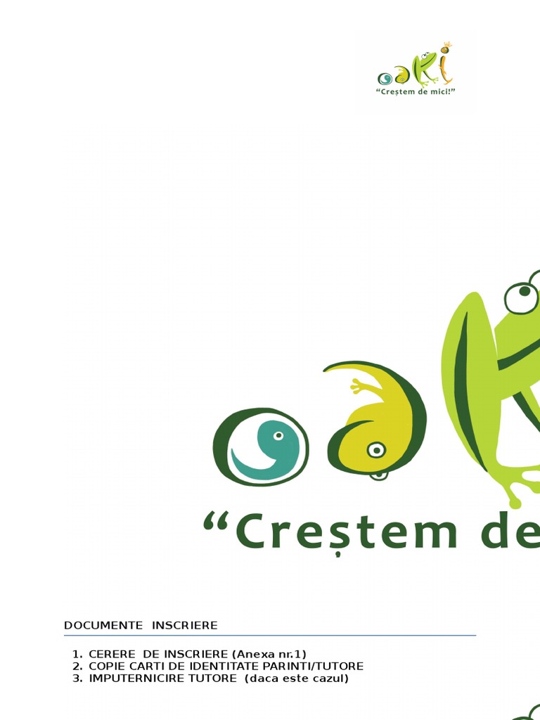 Anexa 2 - Formular Inscriere