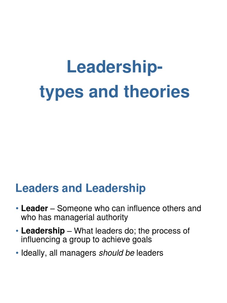 Leadership PDF | PDF | Leadership | Social Psychology