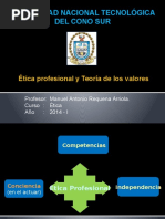Etica Profesional y Teoria de Los Valores