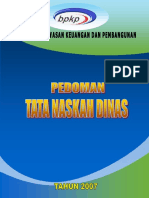 Peraturankeputusan Kepala BPKP Tahun 2007 Kep 1317 2007 - TND (Tata Naskah Dinas)