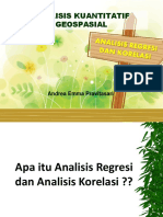 Analisis Korelasi Dan Regresi