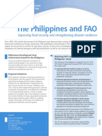 The Philippines and FAO: Improving Food Security and Strengthening Disaster Resilience
