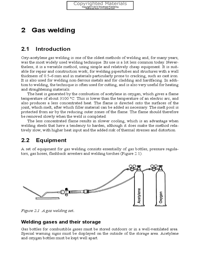 Gas Welding PDF Welding Construction