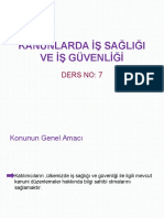 7-Kanunlarda İş Sağlığı Ve Güvenliği