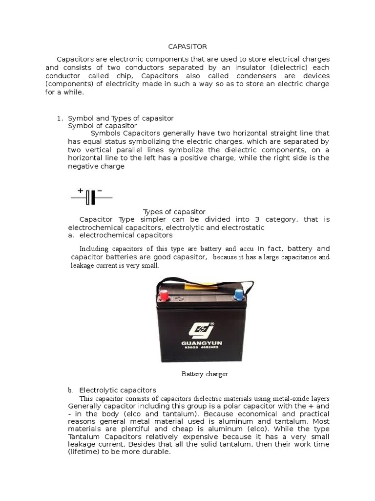 CAPASITOR | Capacitor | Power Supply