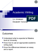 Academic Writing by Liv Jonassen