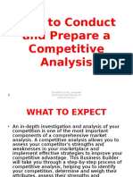 How To Conduct and Prepare A Competitive Analysis 97