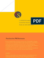 RSE - Libro La Responsabilidad Social: Construyendo Sentidos Éticos para El Desarrollo